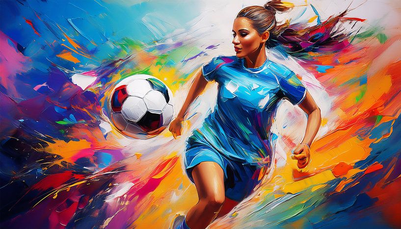 Voetbal met kunstmatige kleurstoffen van Mustafa Kurnaz