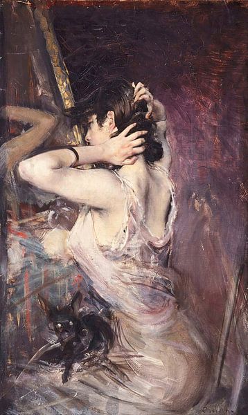 Giovanni Boldini - La Toilette (body care) by Peter Balan