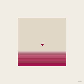 Abstract Pink Gradient Square by Mid Century Art House