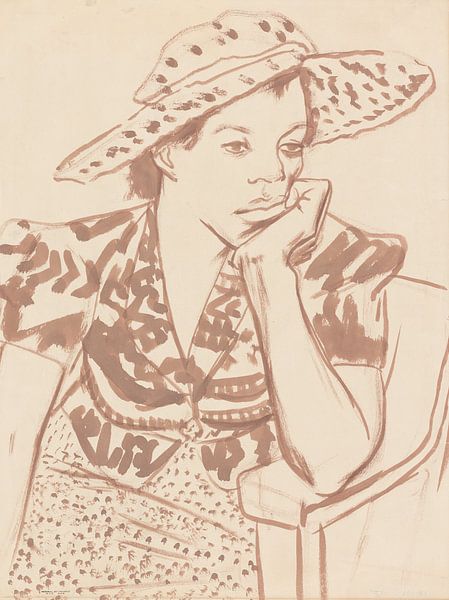 Woman with hat by WEST EGG designs