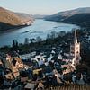 Blick auf den Rhein und Bacharach in Rheinhessen von Jens Seßler