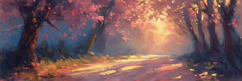 Zonnestralen door het Bladerdek