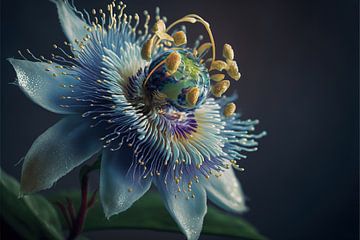 Schitterende Passiflora caerulea kunstwerk van Surreal Media