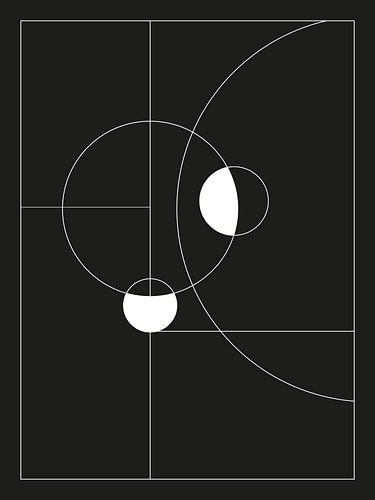 Minimal Black and White Circles