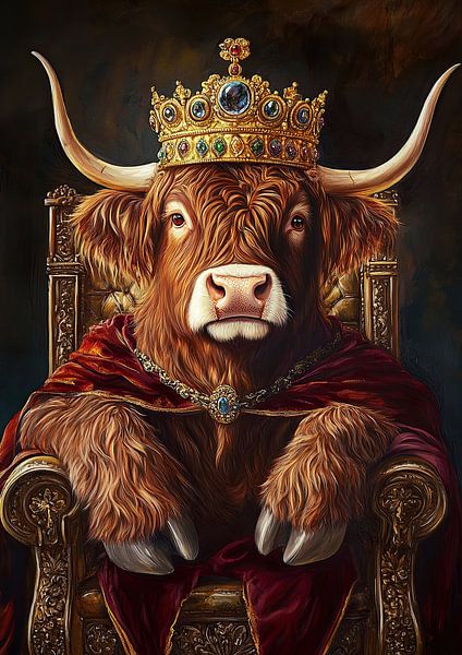 Highland Cow König von Niklas Maximilian