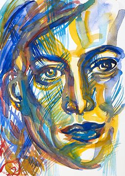Blaue Vision von ART Eva Maria