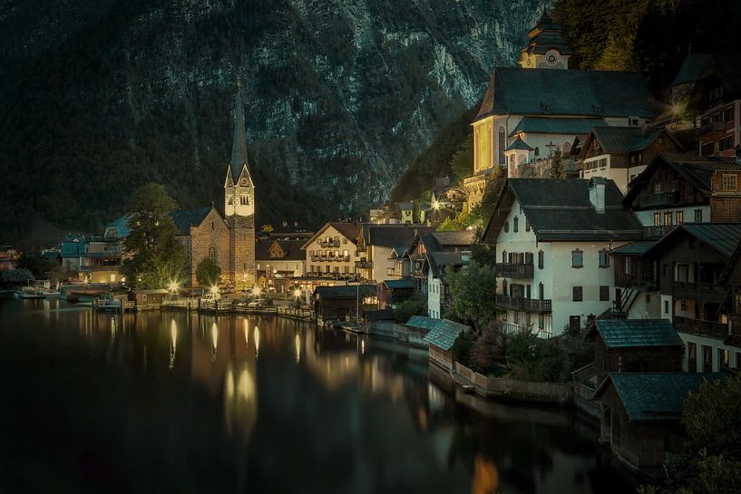 Hallstatt bei Nacht von Sabine Wagner
