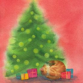 Silent night under the Christmas tree by Karen Kaspar