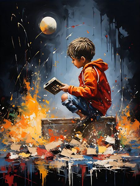 Banksy meets Pollock art by PixelPrestige