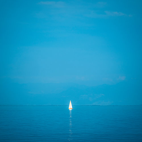 Sailing boat on Lake Constance