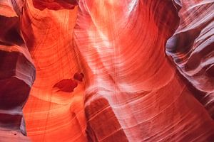 Seltsam geformten Wänden des Antelope Canyon