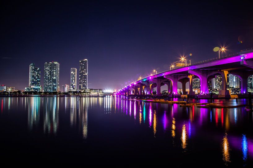 MacArthur Causeway Brücke Miami von Charles Poorter