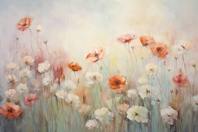 Blumenmalerei von Wunderbare Kunst