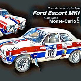 Ford Escort MKI ex T.Makinen van JiPé digital artwork