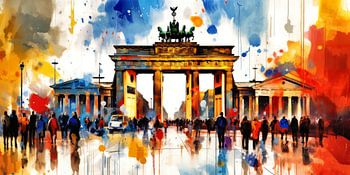 Brandenburg Gate abstract