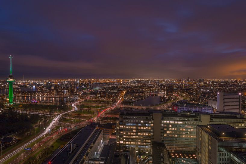 Rotterdam by Night van AdV Photography