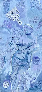 Venus und Schmückstück in Blau