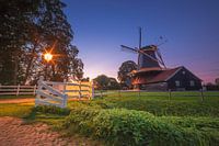 Peel Mill perspective. Indian summer during Blue Hour