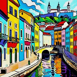 Travelling in Europe, motif 6 by zam art