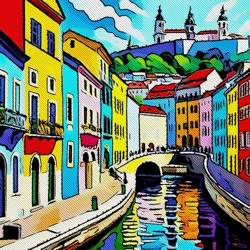 Reizen in Europa, motief 6