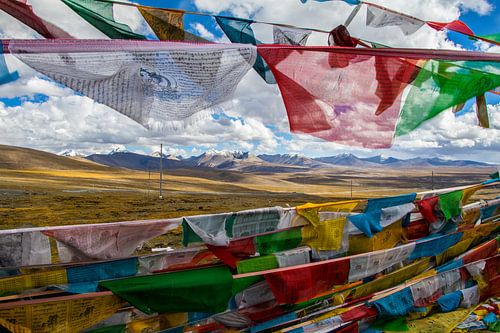 Tibetaanse gebedsvlaggetjes Tibet