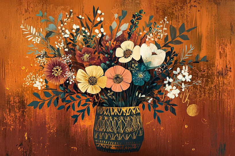 Bouquet dans un vase par La collection ARTEO