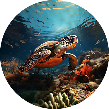 Zeeschildpad van PixelPrestige