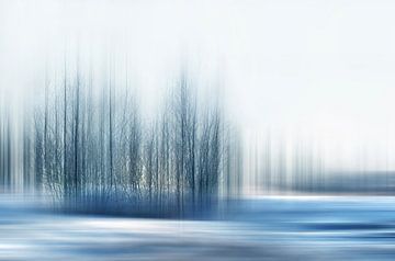 Winter Abstract van Violetta Honkisz