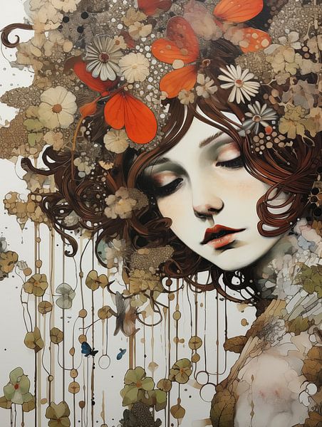 Flower lady by Bert Nijholt