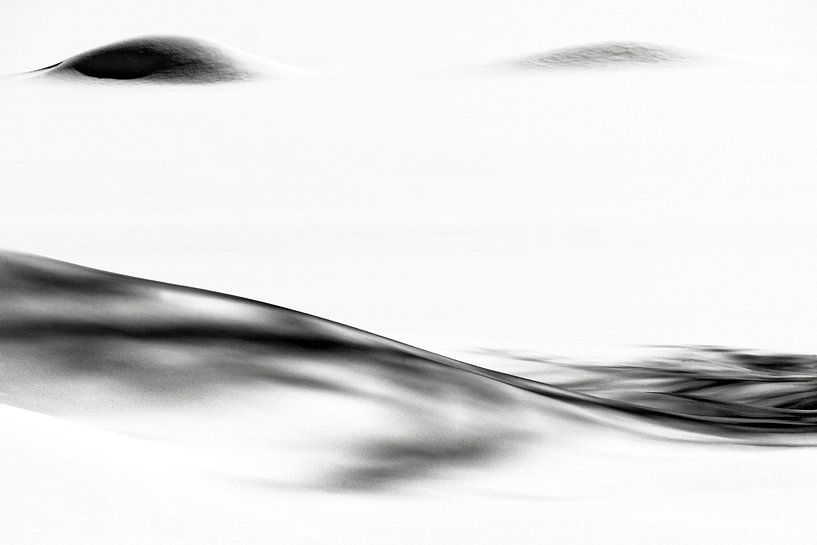 sneeuw abstractie van Ko Hoogesteger