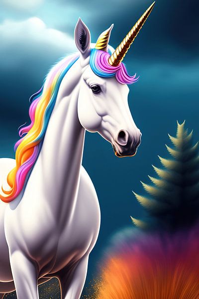 3d unicorn illustration by Laly Laura