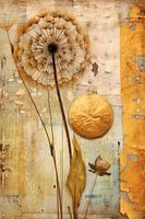 Dandelion dreamscape: Rustieke abstracties in het palet van de natuur