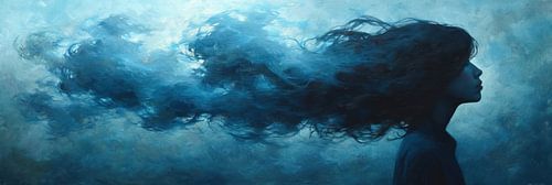 Frau Blau Abstrakt | Cerulean Hush