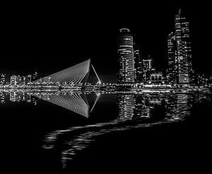 Rotterdam nachtfoto van Ton de Koning