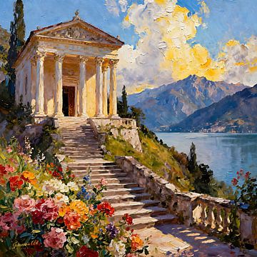 Romantisch Grieks herenhuis 4 van Johannas Art Creations