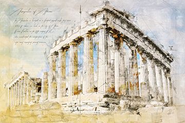 Acropolis, Athene van Theodor Decker