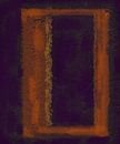 Frame in abstractie, paars - oranje van Rietje Bulthuis thumbnail