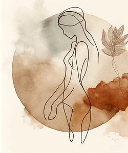 Dessin au trait serein