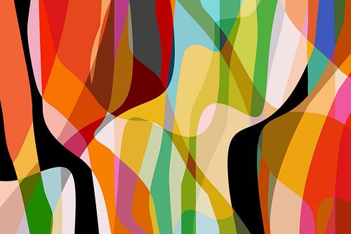 Landschap met kleurrijke golven1