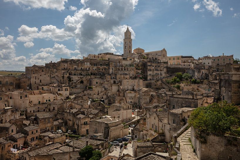 Vue de la vieille ville de Matera, Italie par Joost Adriaanse