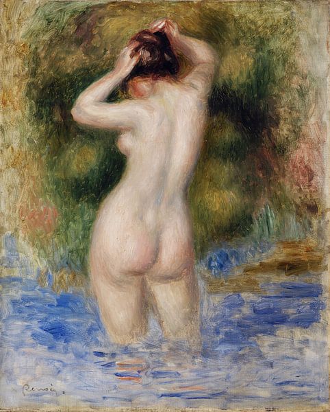 Badende Frau, nackt, Pierre-Auguste Renoir - 1890 von Atelier Liesjes
