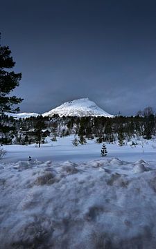 Majestueuze berg bij Stranda, Noorwegen van qtx