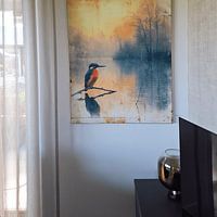 Klantfoto: IJsvogel grunge van Max Steinwald, als ArtFrame
