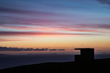 Sunset on Neist point Scotland by Peter Haastrecht, van