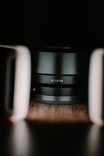 Sony-Objektiv zwischen den Lichtern