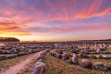 Labyrinthe de pierres sur Rinie Fokkema