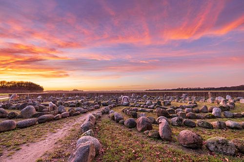 Labyrinth aus Steinen von Rinie Fokkema