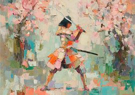 Dynamischer Samurai in Aktion von Niklas Maximilian