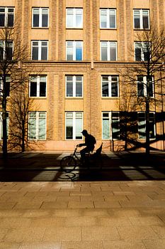 Cycliste au quartier Beatrix