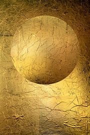 Round ball in gold. Minimalism. 7